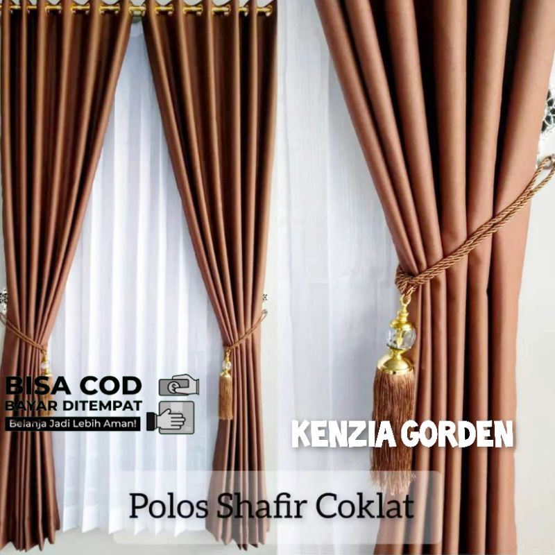 Gorden hordeng  pintu Rumah minimalis