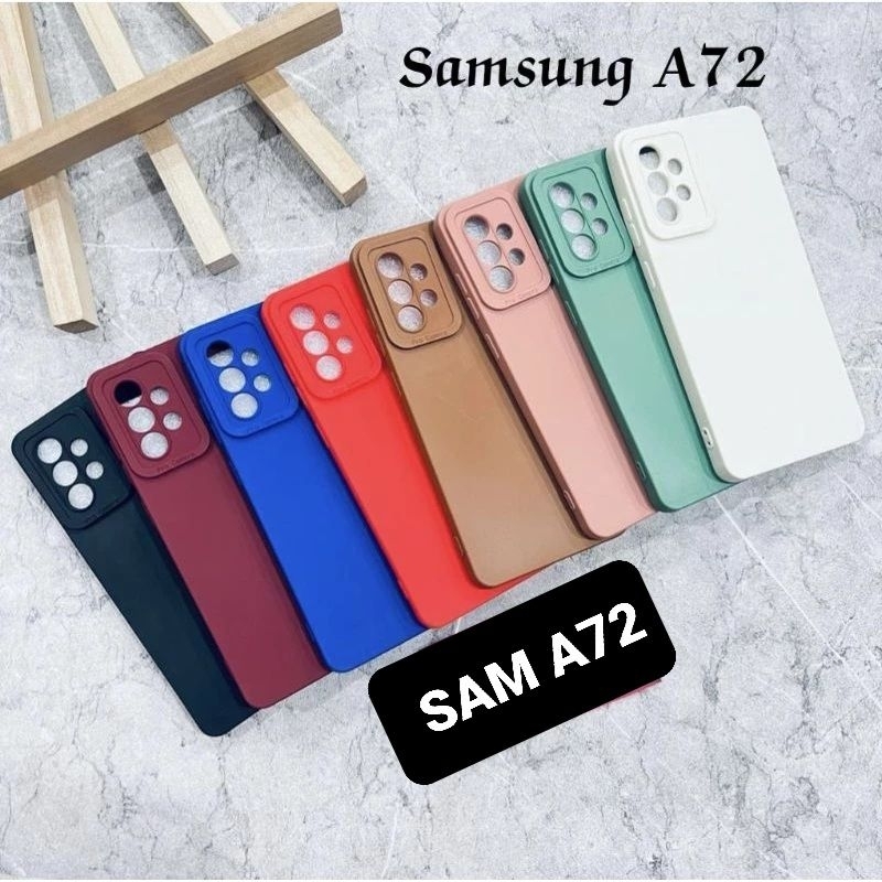 Softcase Pro Camera Samsung A72 Candy Case Full Color 3D Silikon TPU