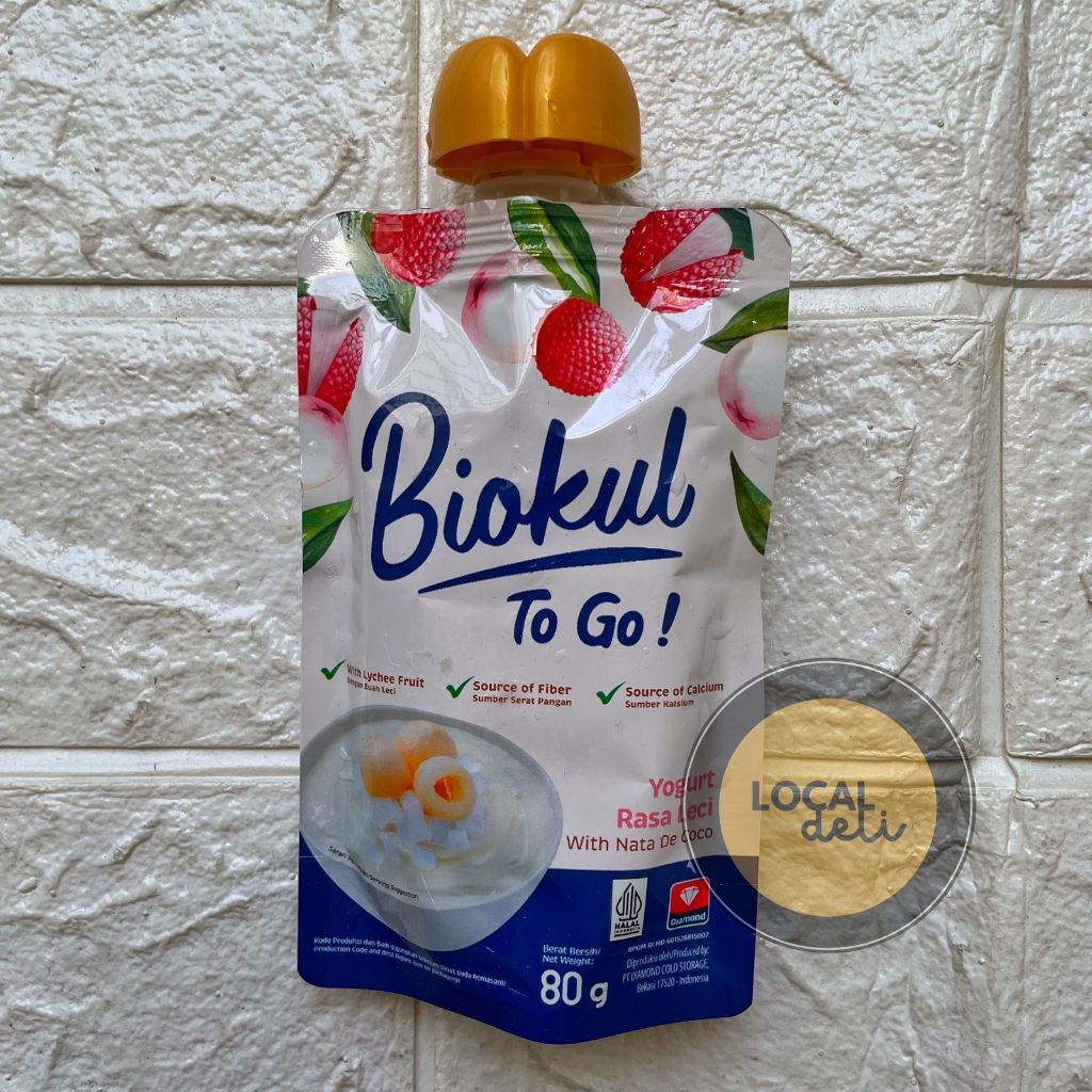 

Biokul Yoghurt To Go Lychee 80gr / Yogurt Biokul To go 80gr Rasa Leci