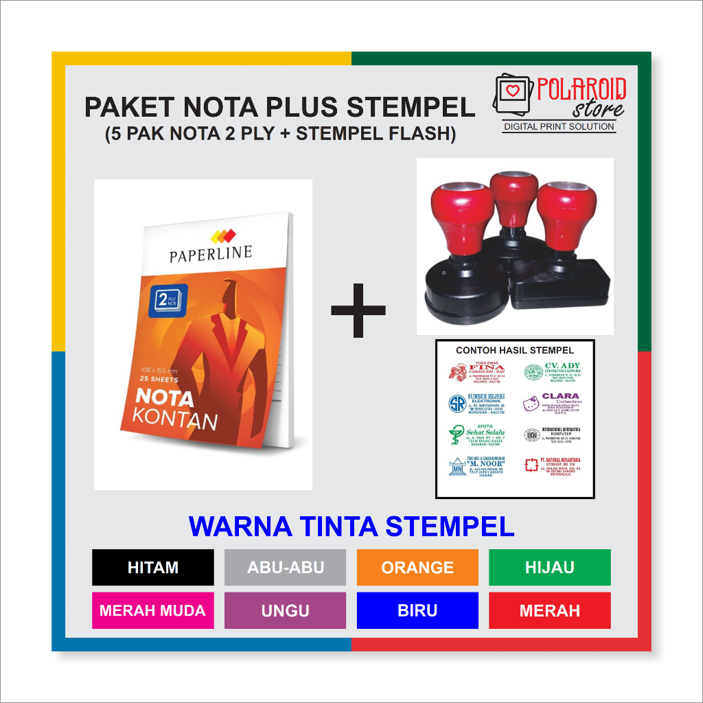 

Paket Nota plus Stempel Flash Toko Harga Promo