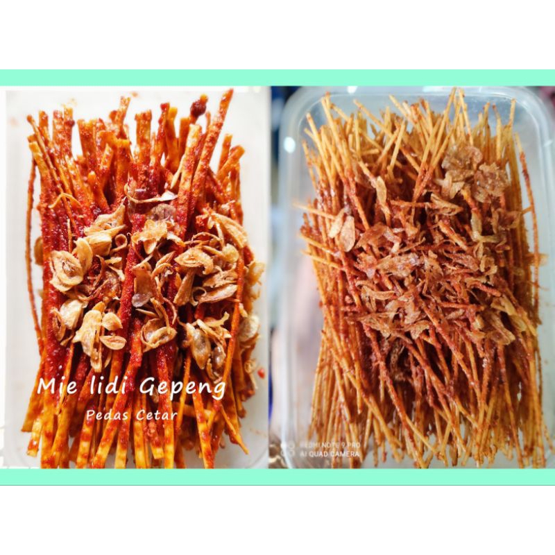 

Mie Lidi Gepeng/Kecil Bumbu basah