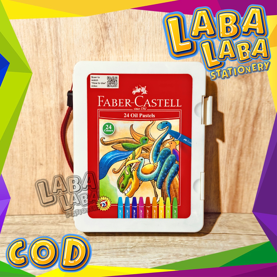 

LabaLabaStationery Crayon Faber Castell 24 WARNA