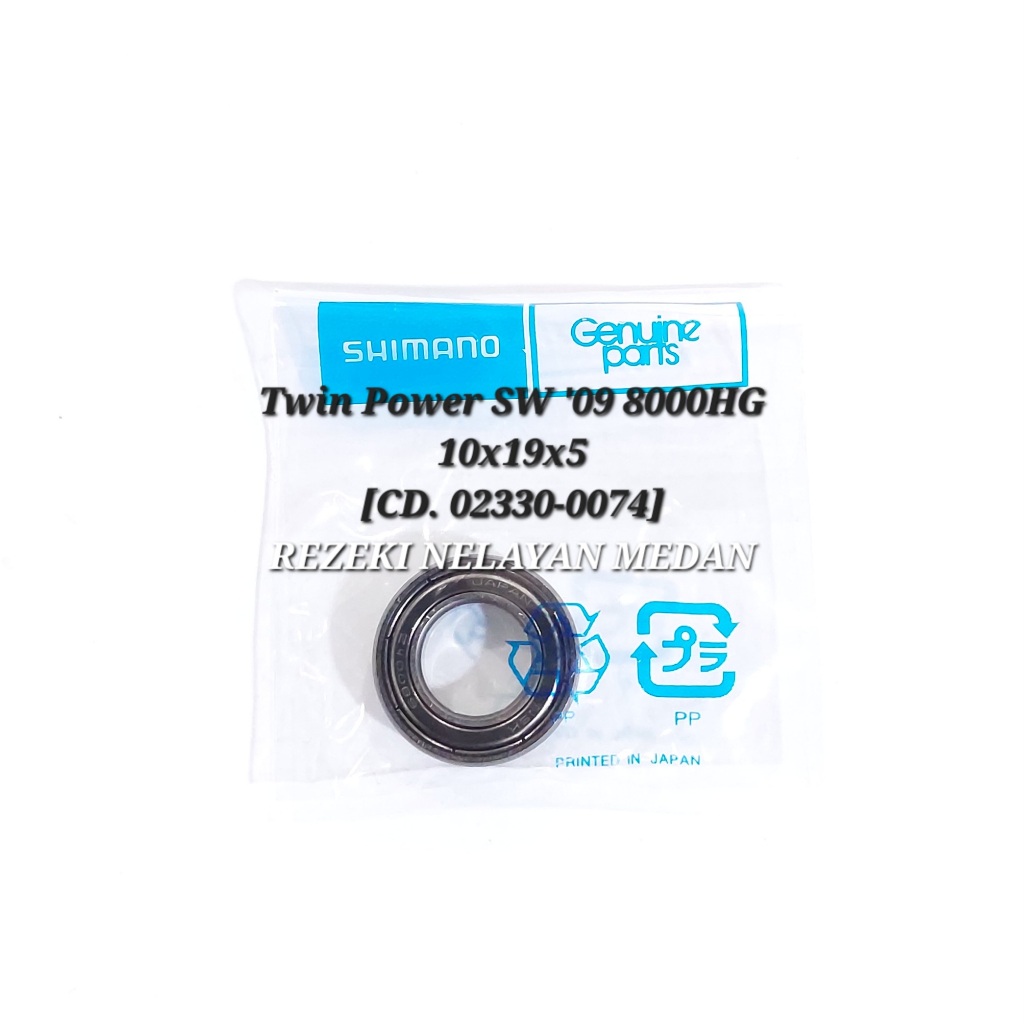 SPAREPART REEL SHIMANO TWIN POWER SW`09 8000HG BALL BEARING CD. 02330-0074 [10x19x5]
