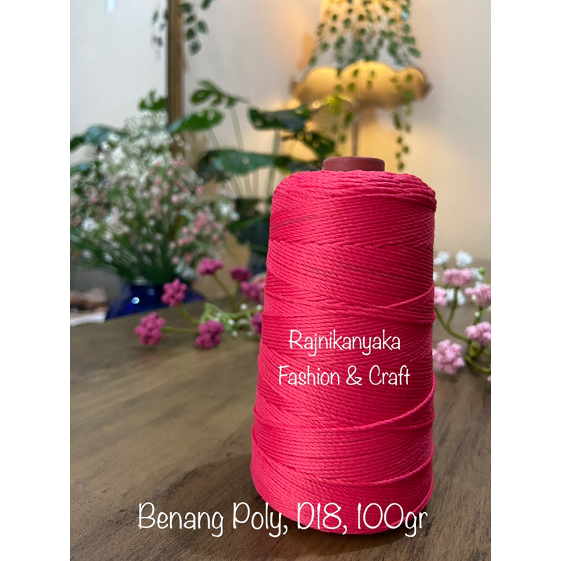 Benang Poly/Benang Rajut Poly/Benang Polyester, D18, 100gr