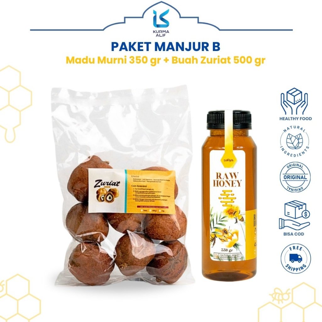 

Paket Promil Tradisional Buah Zuriat + Madu Murni 350 grams