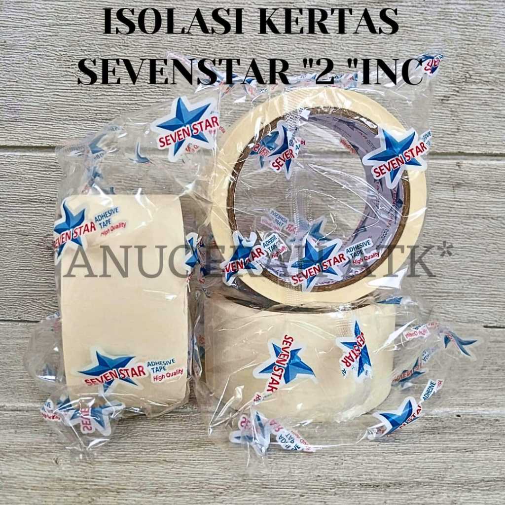 

Isolasi Kertas Masking tape STAR 2" inch x 25 Yard 48 mm x 25 Yard
