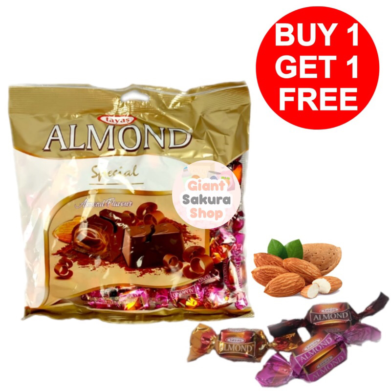Tayas Almond Chocolate / snack turki / coklat turki / camilan impor / camilan / snack / coklat