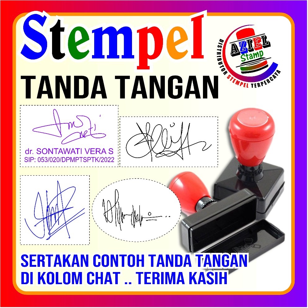 

ART C39G STEMPEL OTOMATIS TANDA TANGAN PARAF 1 WARNA