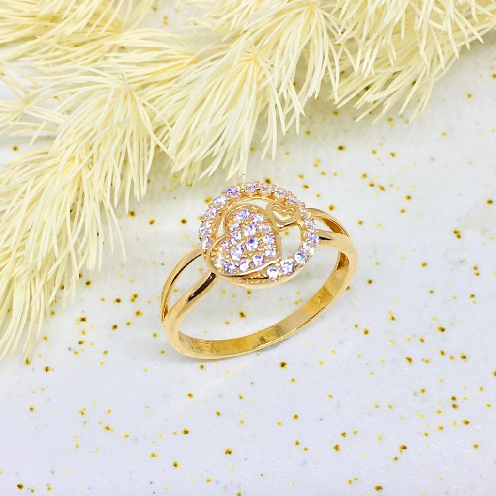 Cincin Emas Bulat Love KH 375/8K