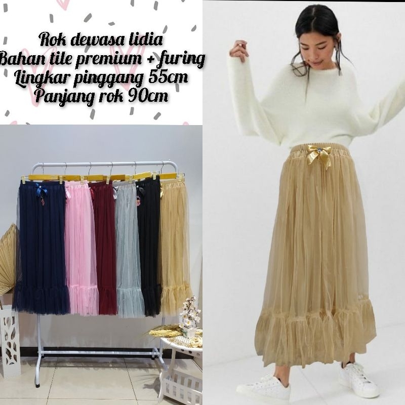 Rok dewasa / rok tulle dewasa / rok tile julia / rok tutu dewasa / rok tulle polos premium
