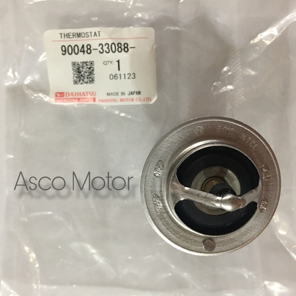 Thermostat dan Packing (Karet) Thermostat original ((Xenia)1.3, Avanza)2003-2015, Terios, Rush, (Sir