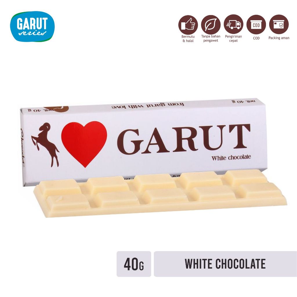 

Coklat Chocodot I love Garut Series White 40g