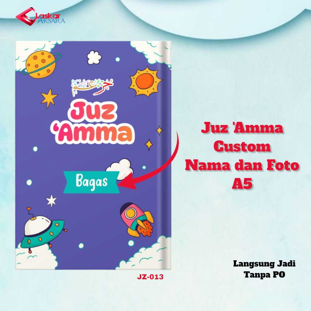 Juz Amma - JZ 013 / Tajwid Warna 7 in 1 (Bisa Tulis Nama dan Foto) Juzamma Full Colour