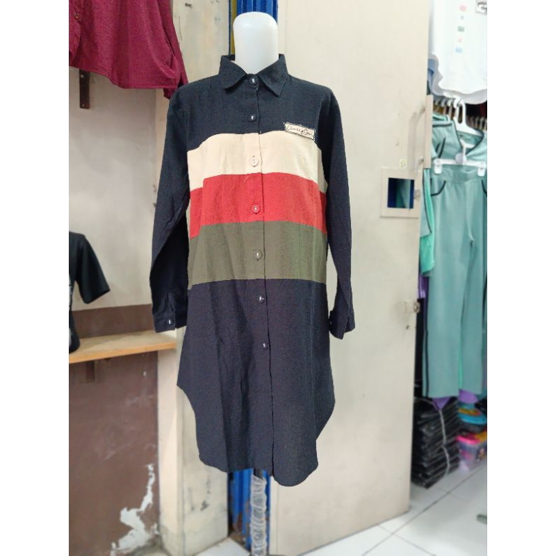 tunik kombinasi warna cantik