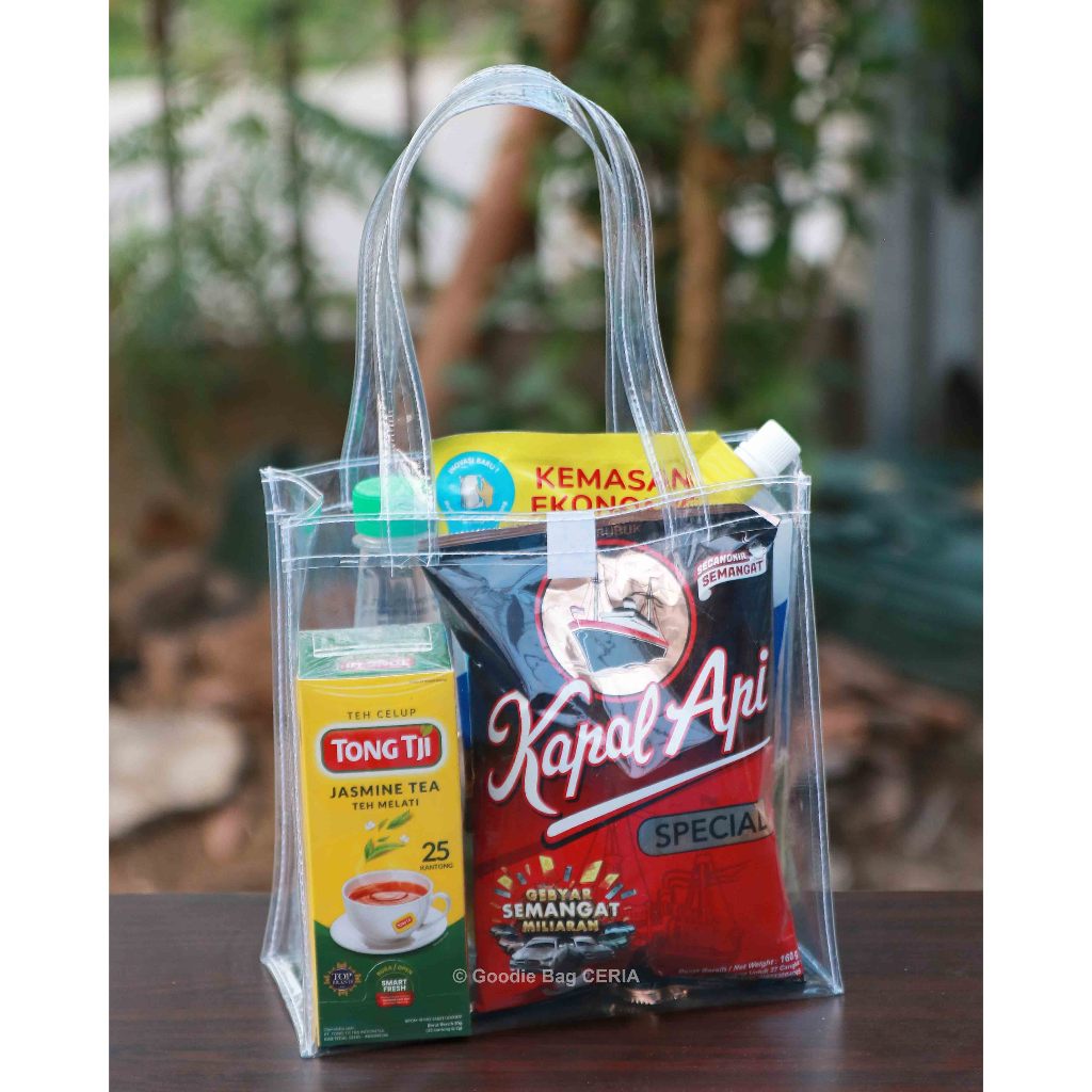 

Tas Mika Transparan Tebal P20xL10xT20 Goodie Bag Souvenir Hampers