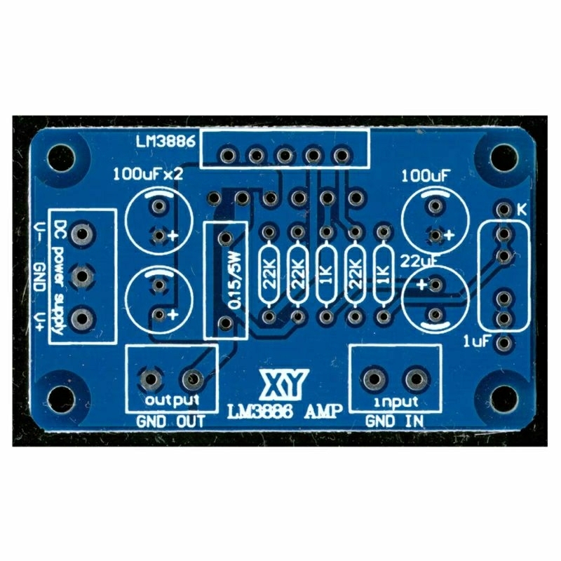 PCB LM3886 Papan Amplifier LM3886TF