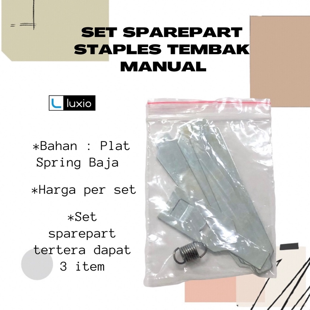 

ART C85H Set Sparepart Alat Staples Tembak Manual Sparepart Gun Tacker Sparepart Stapler Tembak