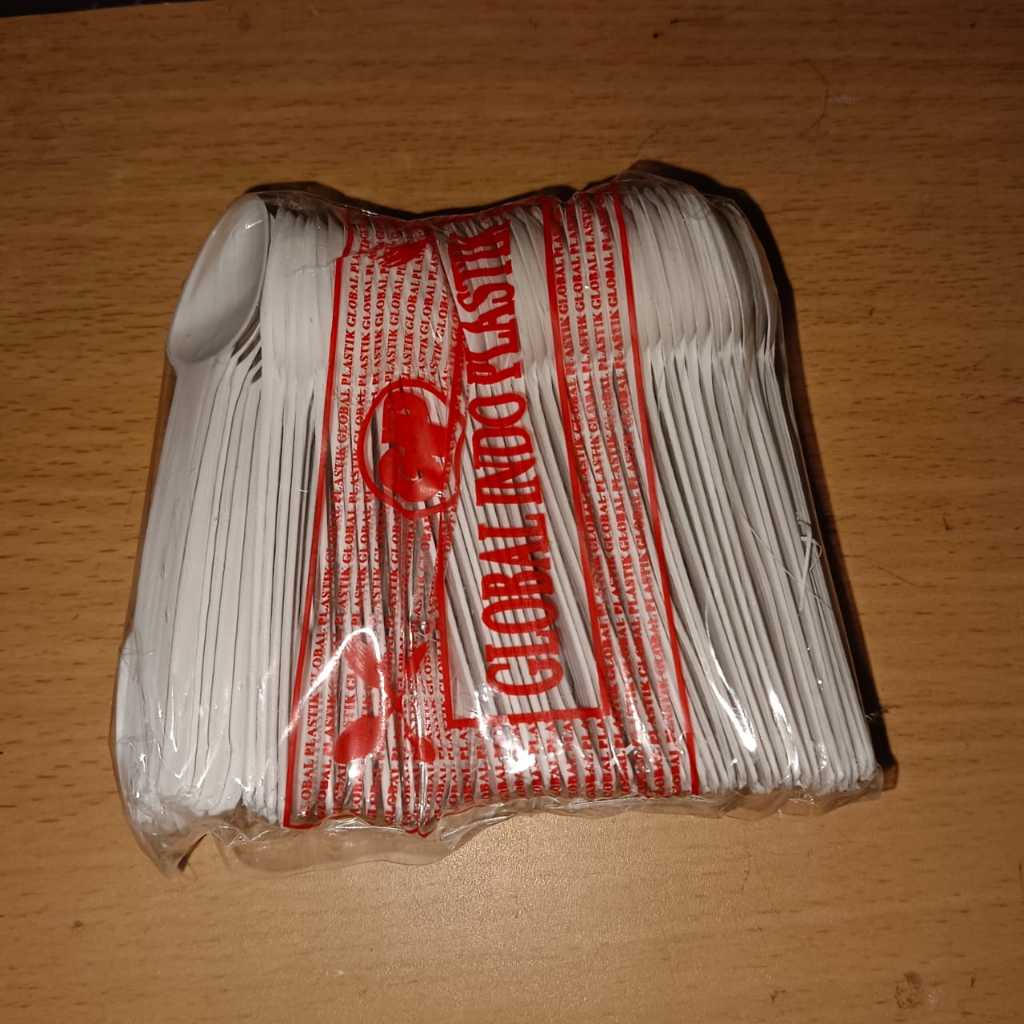 Sendok STB - Sendok Plastik 1 Pack Isi 100 Pcs Sendok Jelly Pudiing Es Krim Sendok Stb Kecil Sendok 