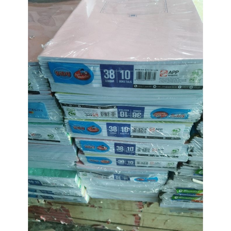 

ART Q33F 1 pack Buku Tulis SIDU Sinar Dunia isi 38 kertas tebal 7 Gsm