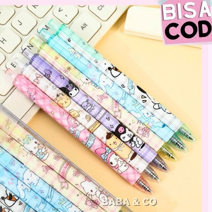 

Pensil Mekanik Lucky Sanrio 0,5mm motif kuromi / cinnamoroll / melody / pochacco / hello kity / pom pom purin