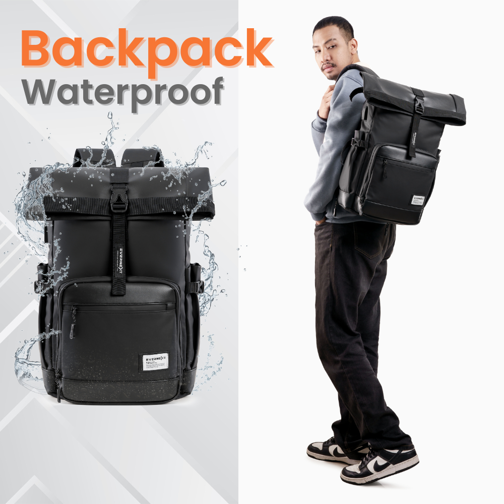 Tas Ransel Backpack Laptop Waterproof Pria Wanita Original Branded Terbaru Casual Sekolah Kerja Trav