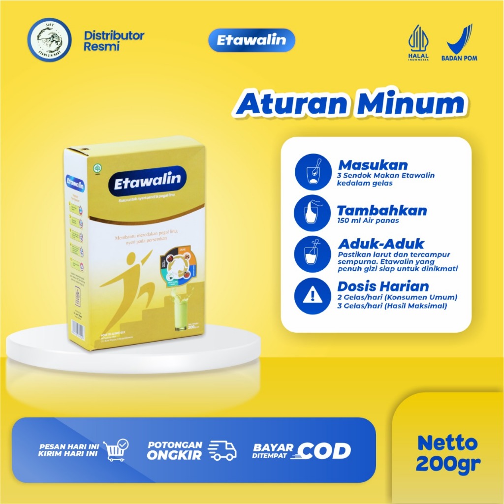 

Bakaranandia - Etawalin Susu Etawa Herbal 1 Box - Redakan Pegal & Nyeri Sendi