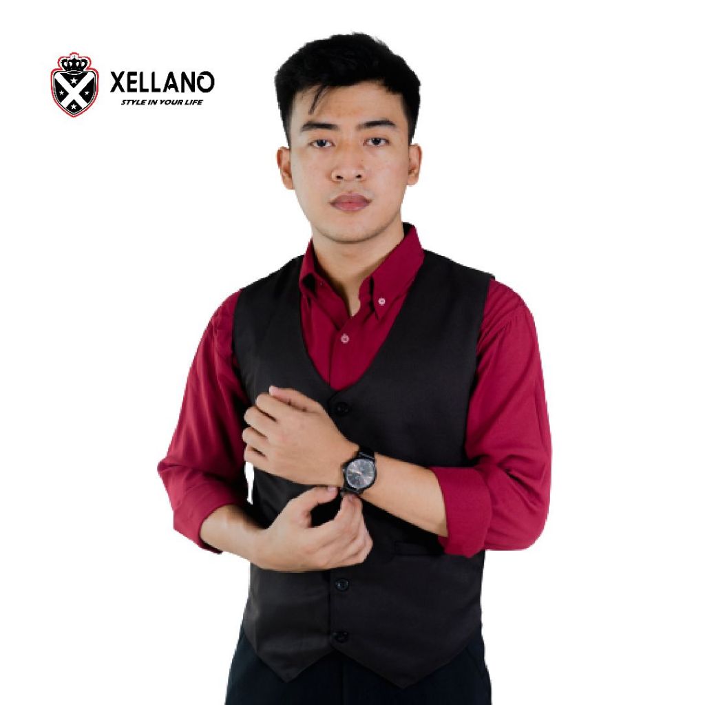 Xellano Rompi Jas Pria Dewasa Slimfit Bahan Halus Formal Kantor Bisnis