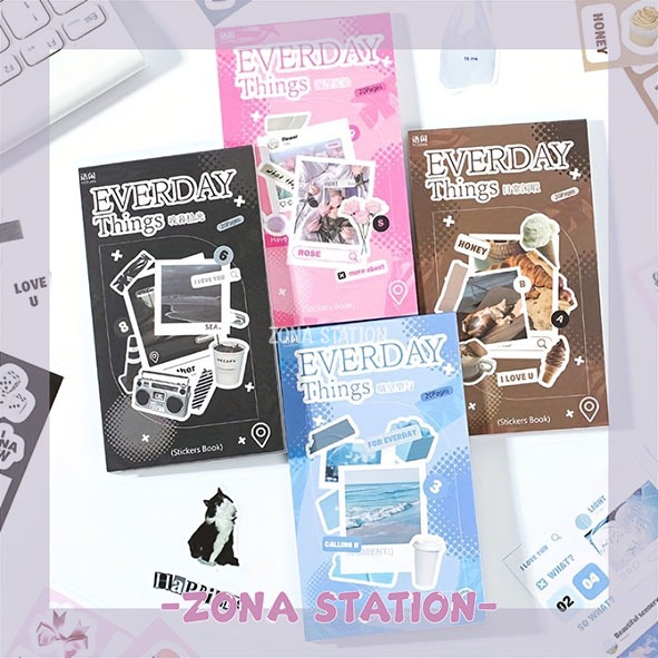 

[ZS] 20 Lembar / Sticker Everday Thing Cute Journaling Scrapbook