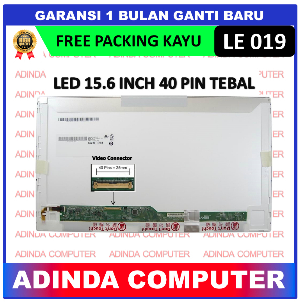 LCD LED Fujitsu Lifebook A530 A531 AH550 AH55 AH53 15.6 15 Inch 40 Pin 40pin HD Tebal No Bracket Kup