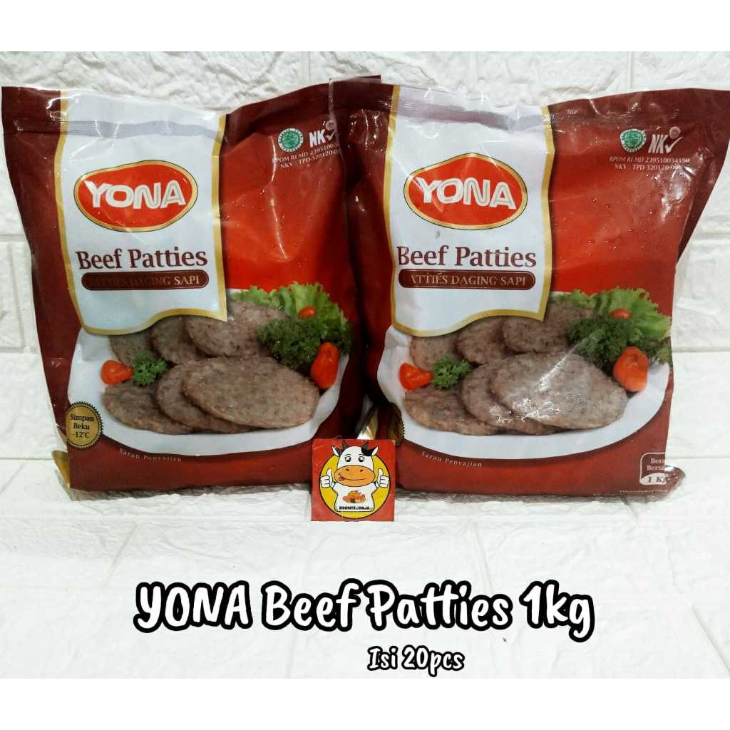 

YONA BEEF PATTIES 1 KG-FROZEN FOOD-BRONTZ JOGJA