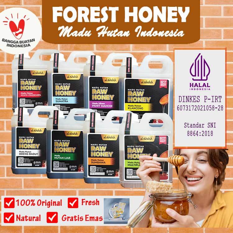 

Madu Murni 100% Madu Asli Netto 1 Kg - Natural Honey Alshifa Al Shifa Original Import Saudi Arabia