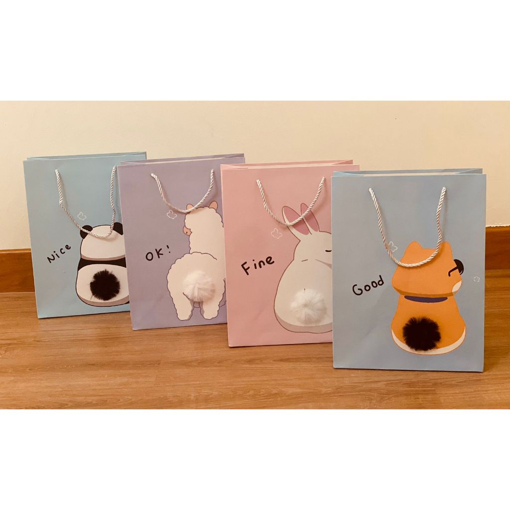 

SHOPPING BAG KANTONG KERTAS IMPORT ANIMAL CUTE