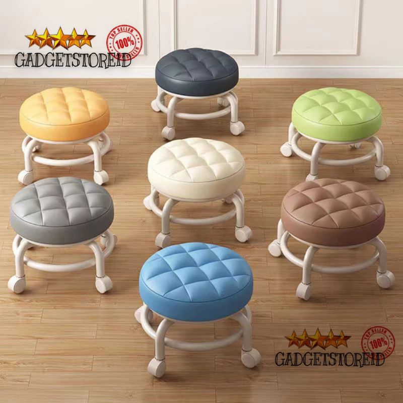 GG - Kursi anak putar kursi kecil kursi serbaguna kursi santai kursi bulat roda bangku sofa multifun