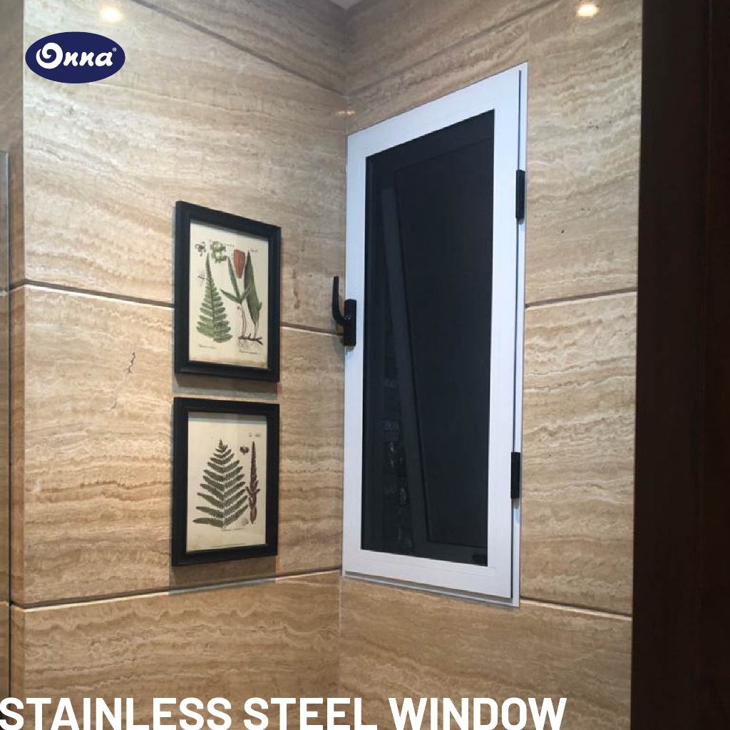 ONNA Stainless Steel Window (304) Jendela Kasa Baja / Aluminium Minimalis Dengan Kasa / Kawat Anti N