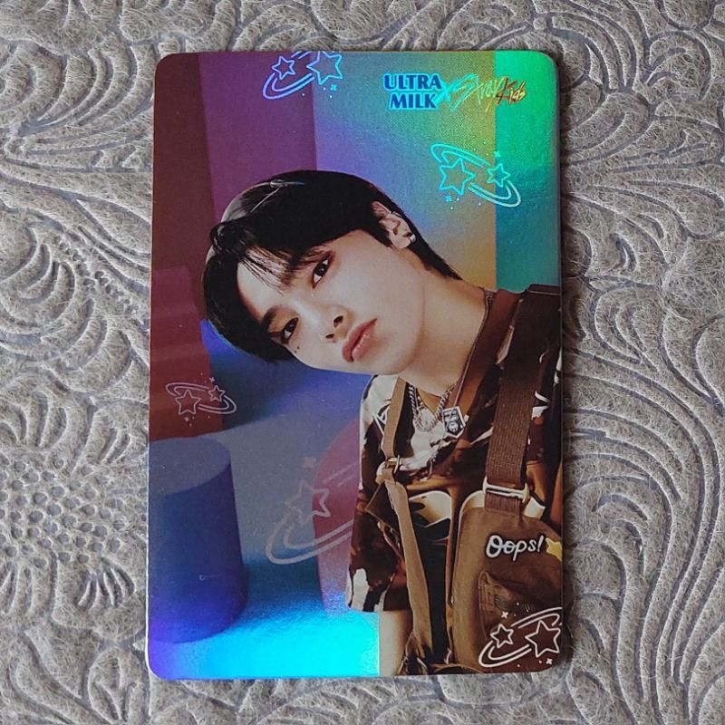 Official Photocard I.N Stray Kids X Ultra Milk PC skz um Hologram