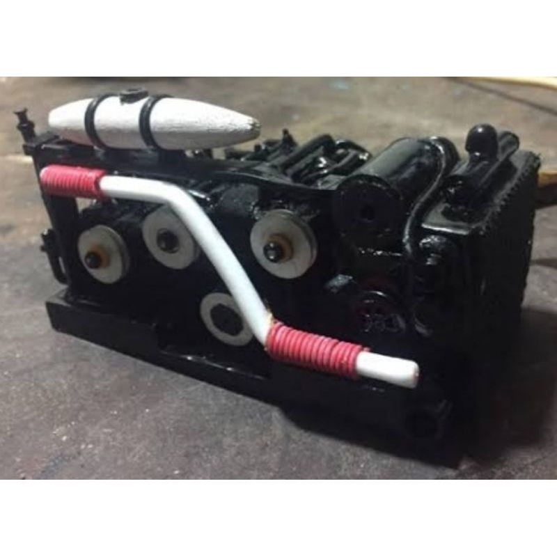 Replika engine mesin miniatur bus skala 1:20