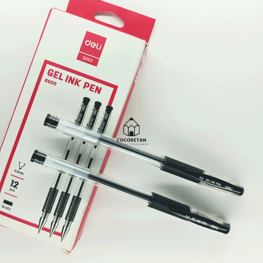 

Deli Gel Pen 6600 0.5 mm gel pen murah