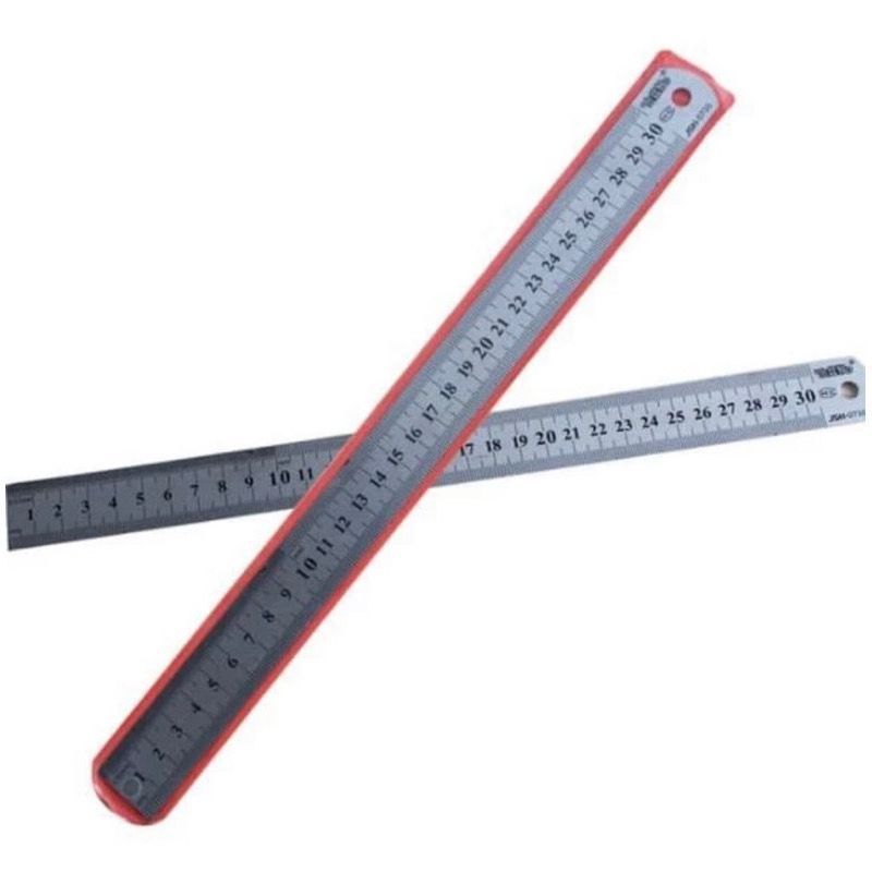 

Penggaris Stainless 30 CM / Penggaris Tukang / Stainless Steel Ruler