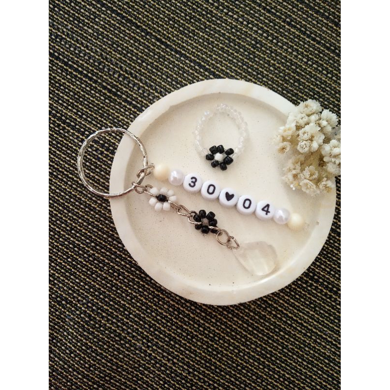ATIKAH GANTUNGAN KUNCI TANGGAL/GANCI ANGKA/KEYCHAIN MANIK /KEYCHAIN LUCU KOREA