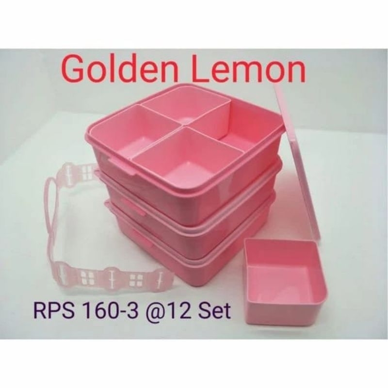 RANTANG 3 SUSUN SEKAT GL / RANTANG MAKANAN / WADAH MAKANAN / PERLENGKAPAN PIKNIK