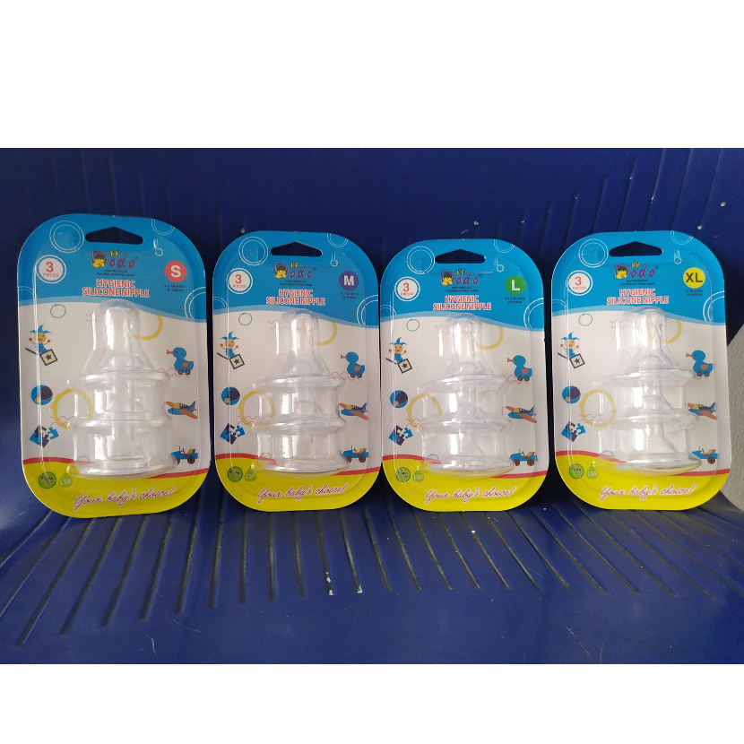 Dodo Hygienic Silicone Nipple isi 3 Pcs