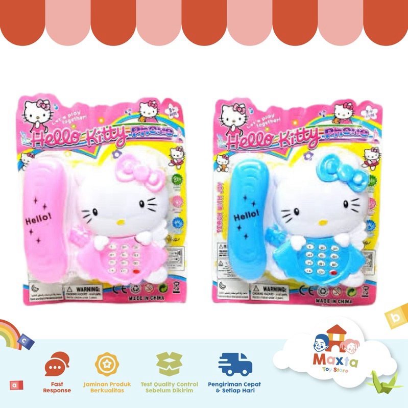 Mainan Anak Teleponan Hello Kitty