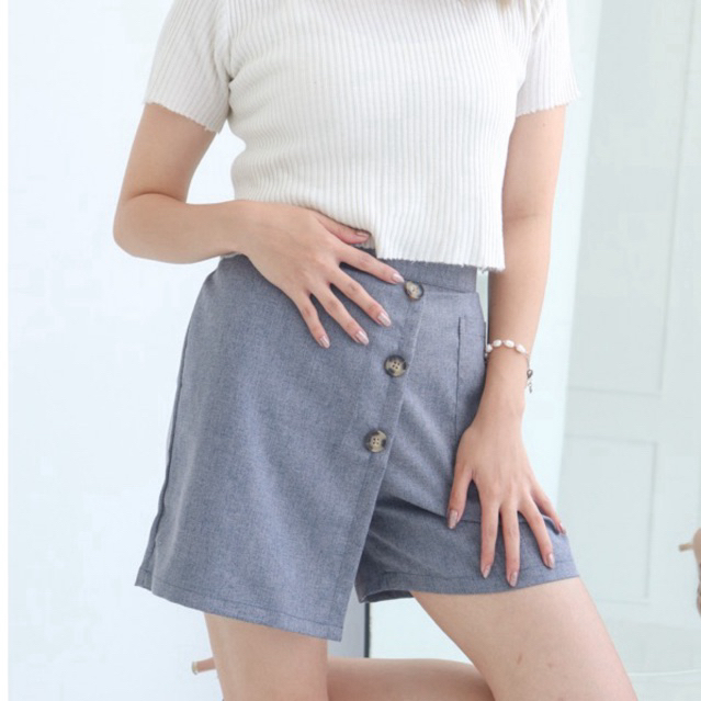 CATALIN - Harley Skort (Celana Rok Pendek Wanita/Rok Celana Mini/Skort Korea)