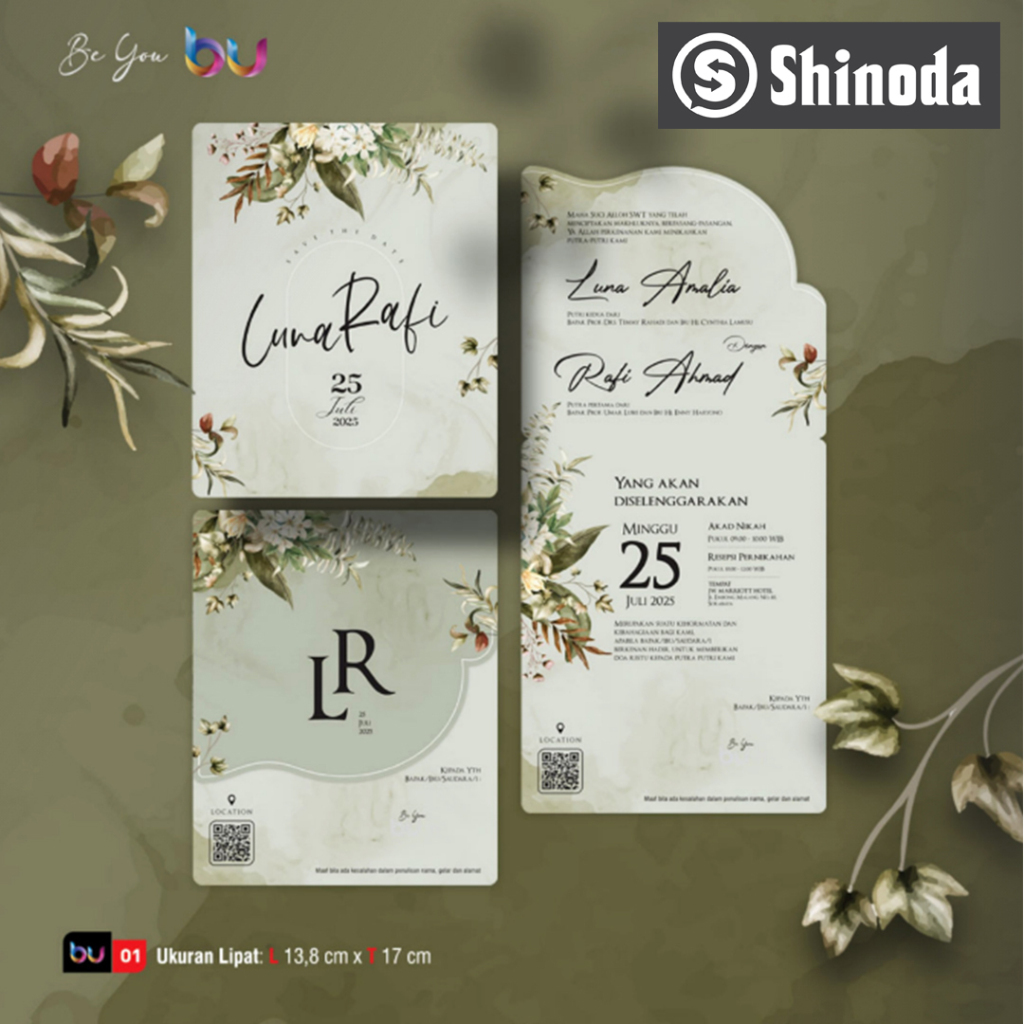 Undangan Be You 01 Pernikahan - Khitan