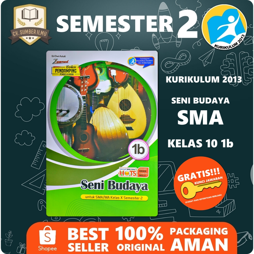 

LKS SENI BUDAYA SMA KELAS X 10 SEMESTER 2 K13 | Zamrud PUTRA NUGRAHA