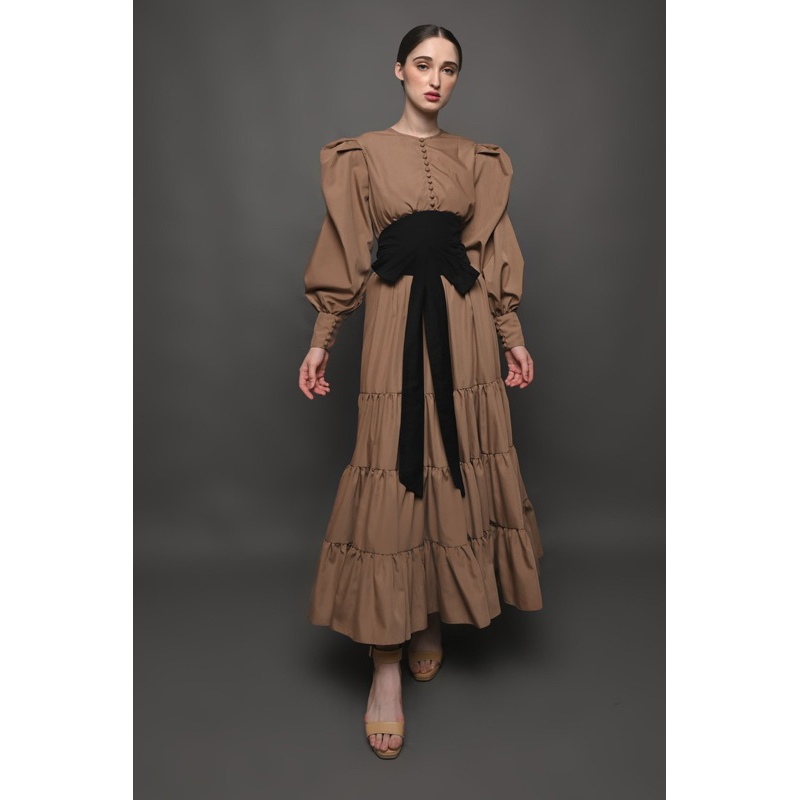 Ayoka Dress Cappucino by Barliasmara S/M