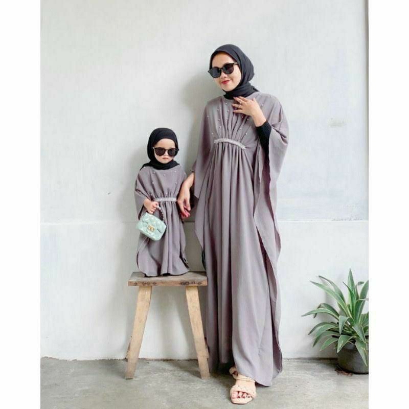 kaftan couple, kaftan anak dan ibu, muslim lebaran