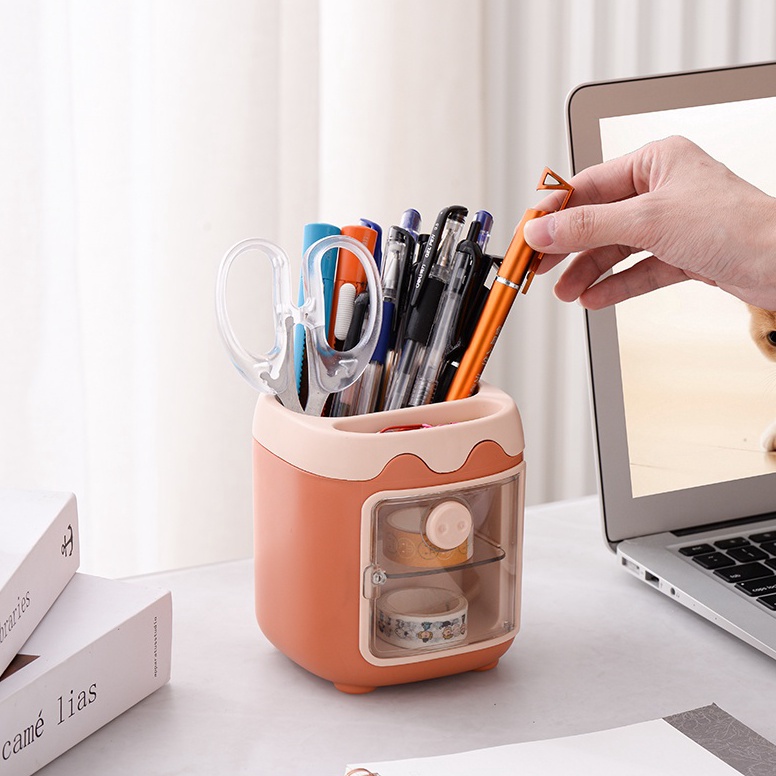 

Produk Terkini ST424 Tempat pena lucu multifungsi kotak pena penyimpanan kantor NZA