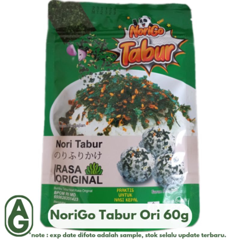 

NoriGo Tabur Original 60gr / Nori Tabur Furikake Original 60gr / Nori Tabur Furikake Spicy 60gr / Nori Tabur Pekanbaru