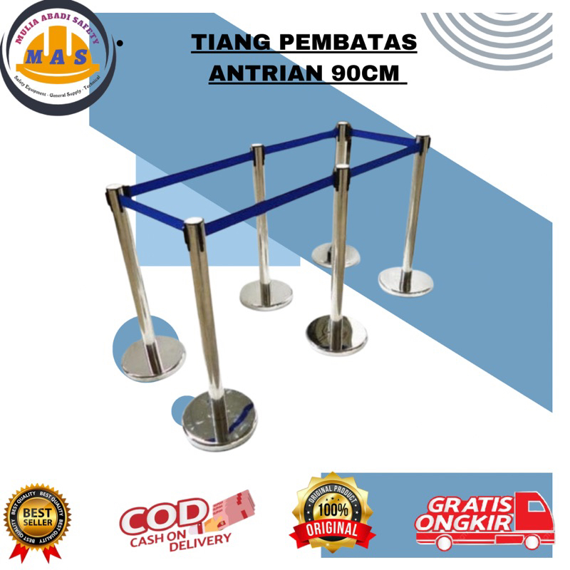 

TIANG PEMBATAS ANTRIAN BANK 90 CM/ TIANG PEMBATAS ANTRIAN MURAH / Tiang Pembatas Berkualitas